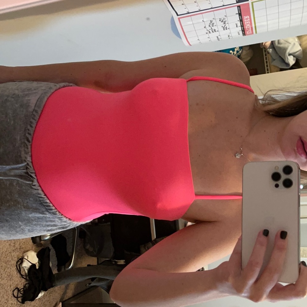 Pink body suit